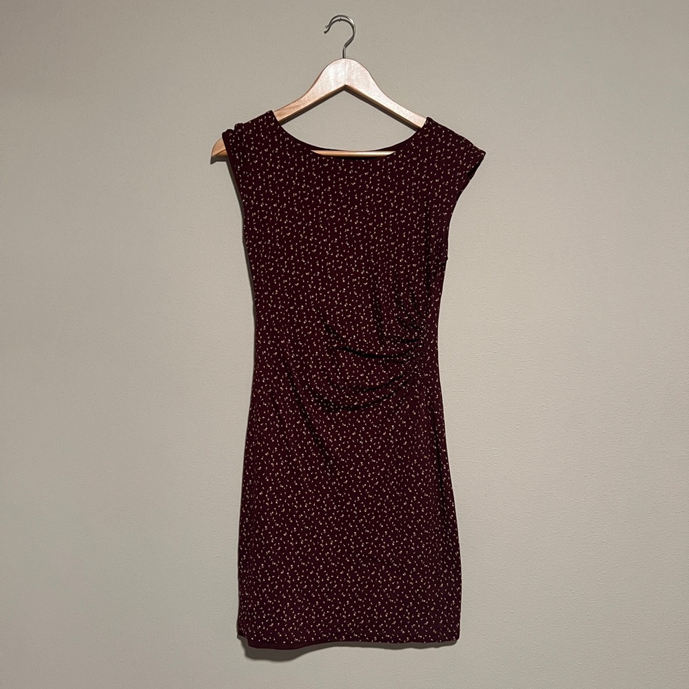 Wine colored dress